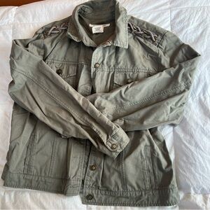 Stetson Olive Military Jacket with Shoulder Accents